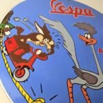 Vintage Vespa Sign – Road Runner Bike Gas Pump Service Station Porcelain Sign - Image 6