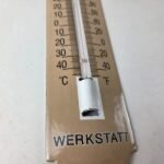 Vintage Volkswagen Automobiles Sign – Service Bug Sign on Porcelain Thermometer - Image 11