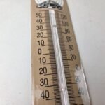 Vintage Volkswagen Automobiles Sign – Service Bug Sign on Porcelain Thermometer - Image 6