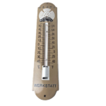 Vintage Volkswagen Automobiles Sign – Service Bug Sign on Porcelain Thermometer - Image 2