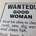 Vintage Wanted Woman Porcelain Sign – Car Garage Gas Pump Plate Sign - Image 3