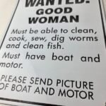 Vintage Wanted Woman Porcelain Sign – Car Garage Gas Pump Plate Sign - Image 4