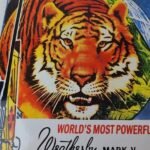 Vintage Weatherly Mark Sign – Hunting Firearms Powerful Rifle Ad Porcelain Sign - Image 3