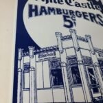 Vintage White Castle Porcelain Sign – Food Burgers Restaurant Drive Thru Sign - Image 6