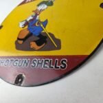 Vintage Winchester Porcelain Sign – Disney Duck Shot Gun Shells Gas Pump Sign - Image 14