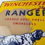 Vintage Winchester Ranger Shot Shells Dog Porcelain Signs – Hunting Sign - Image 3
