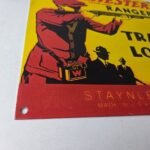 Vintage Winchester Sign – Trap Load Shot Gun Shells Hunting Gas Porcelain Sign - Image 11