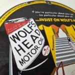 Vintage Wolfs Head Motor Oil Porcelain Sign – Gas Pump Station Pennsylvania Sign - Image 5
