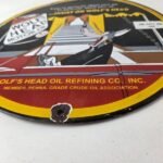 Vintage Wolfs Head Motor Oil Porcelain Sign – Gas Pump Station Pennsylvania Sign - Image 10