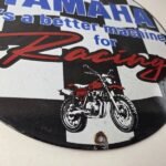 Vintage Yamaha Motorcycle Sign – Biker Automobile Gas Service Porcelain Sign - Image 11