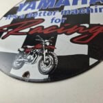 Vintage Yamaha Motorcycle Sign – Biker Automobile Gas Service Porcelain Sign - Image 14