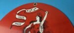 Vintage Yankee Girl Tobacco Sign – Chewing Gas Pump Plate Porcelain Sign - Image 8